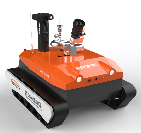 防爆消防滅火偵察機器人